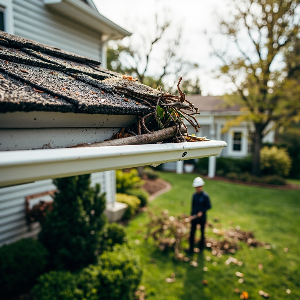 Storm damaged roof with missing shingles in Van Buren, AR — Ironclad Wind Damage Repair